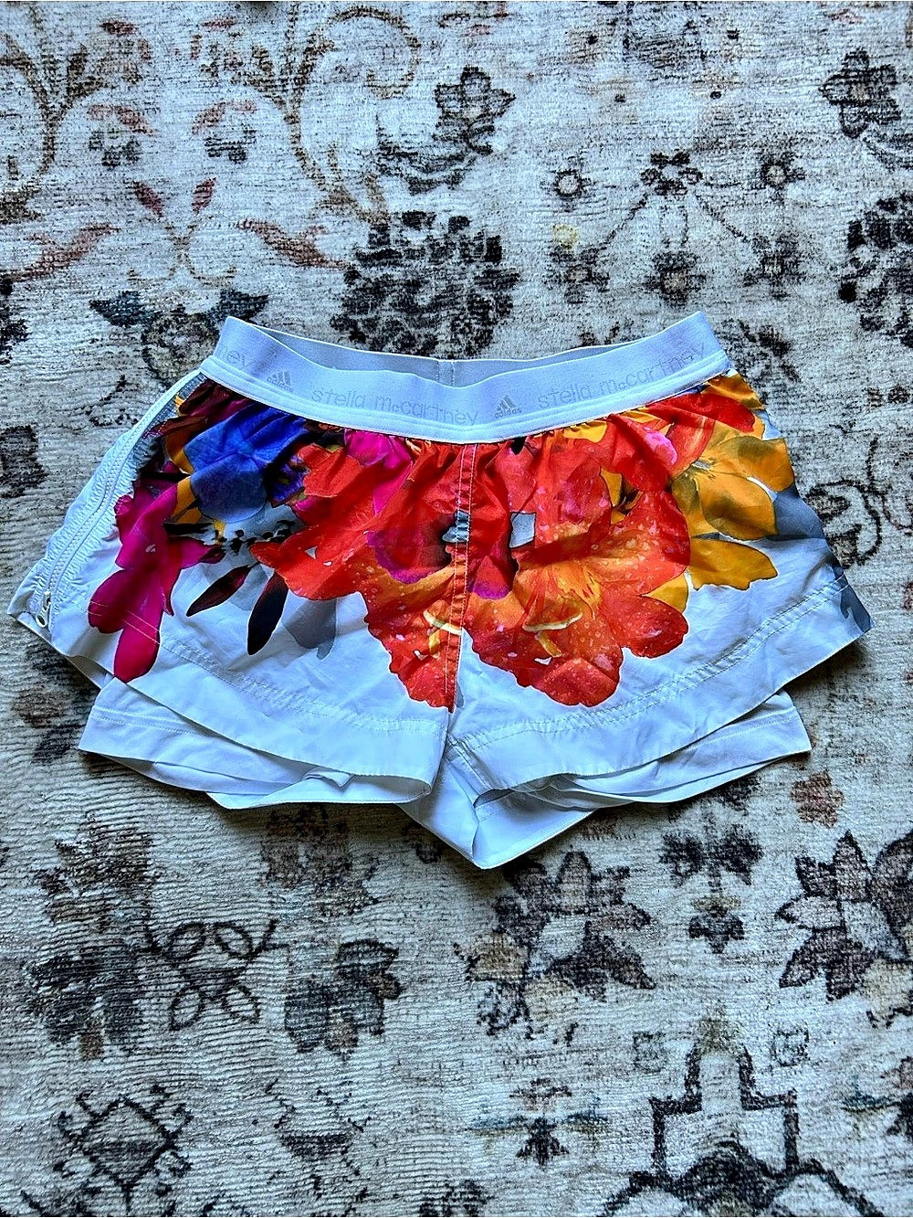 Adidas By Stella McCartney 2-In-1 Floral Running Shorts